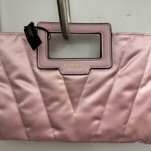 Victoria secret satin pink clutch with tags